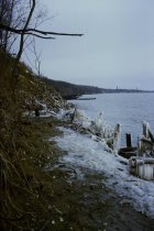 View north along the beach